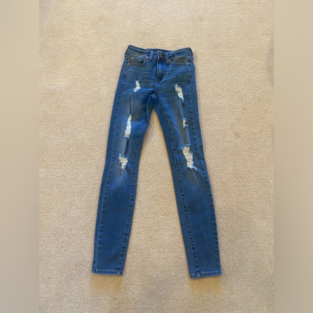 Aeropostale High Rise Jeggings (Size 00 Long)